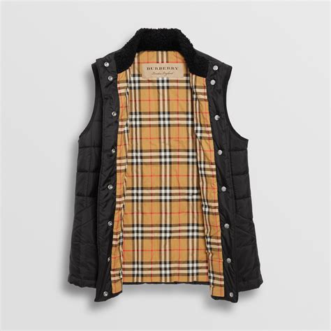 burberry gilet women's|burberry parka women's.